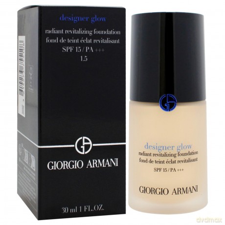 Giorgio Armani Brightening liquid make-up SPF 15 Designer Glow (Radiant Revitalizing Foundation) 30 ml - Shade: 1.5 dla kobiety