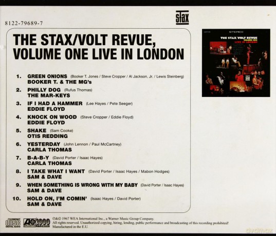 Various Artists: The Stax/Volt Revue Vol.1 Live In London [CD]