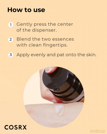 COSRX Skin emulsion with snail secretion (Advanced Snail Radiance Dual Essence) 80 ml dla kobiety