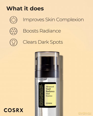 COSRX Skin emulsion with snail secretion (Advanced Snail Radiance Dual Essence) 80 ml dla kobiety