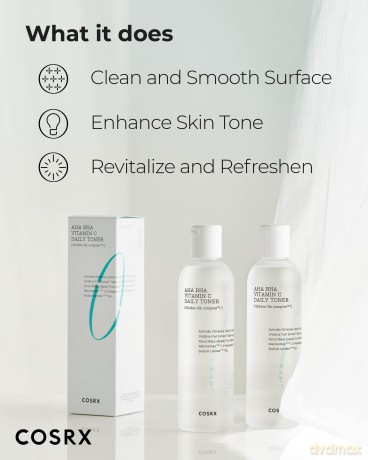 COSRX Daily toner with AHA and BHA acids and vitamin C (Daily Toner) - Volume: 150 ml dla kobiety