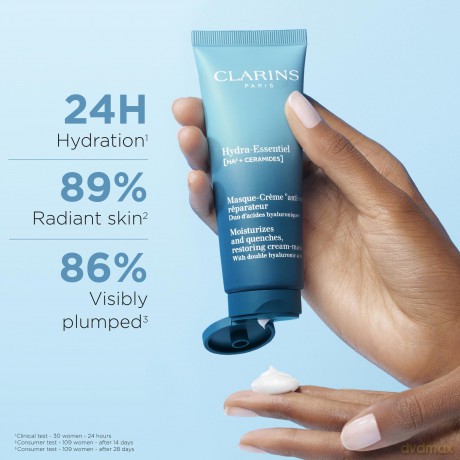 Clarins Hydrating face mask Hydra-Essentiel (Restoring Cream-Mask) 75 ml dla kobiety