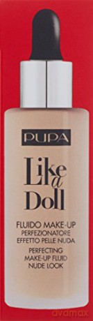 PUPA Milano Liquid makeup SPF 15 Like A Doll (Perfecting Make-Up Fluid) 30 ml - Shade: 010 Porcelain dla kobiety
