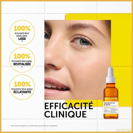 Decléor Night exfoliation peeling Green Mandarin (Overnight Bi-Phase Facial Peel) 30 ml dla kobiety