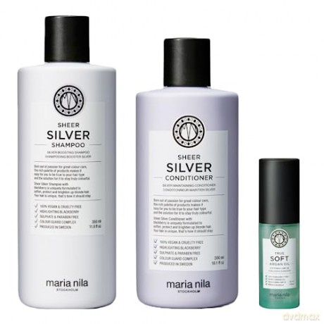 Maria Nila Sheer Silver Hair Care Gift Set dla kobiety