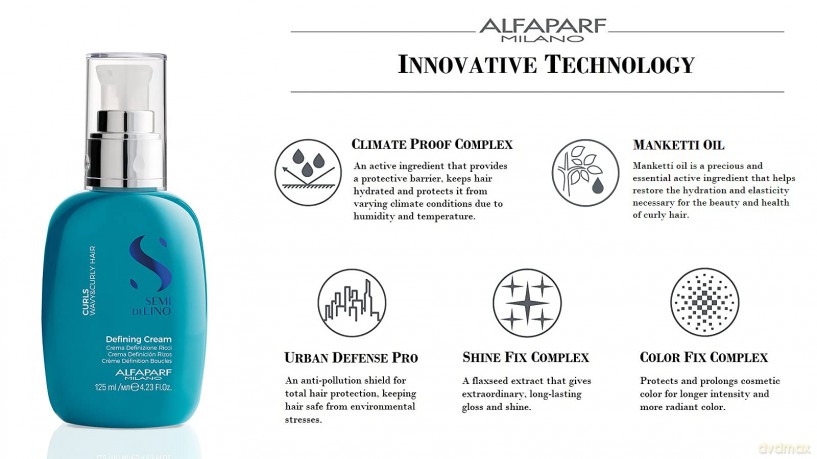 Alfaparf Milano Cream for curly and wavy hair Semi Di Lino Curls (Defining Cream) 125 ml dla kobiety