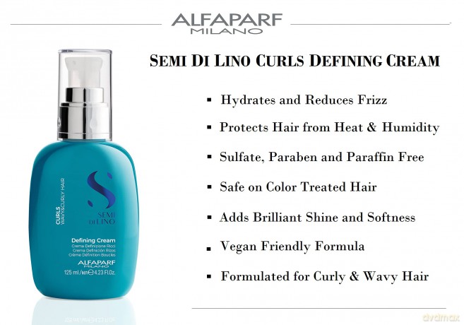 Alfaparf Milano Cream for curly and wavy hair Semi Di Lino Curls (Defining Cream) 125 ml dla kobiety
