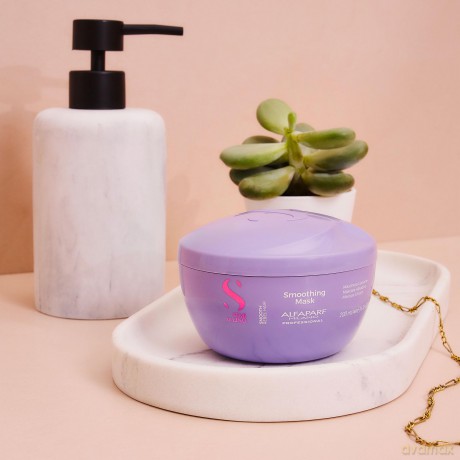 Alfaparf Milano Smoothing hair mask Semi Di Lino Smooth (Smoothing Mask) - Volume: 200 ml dla kobiety