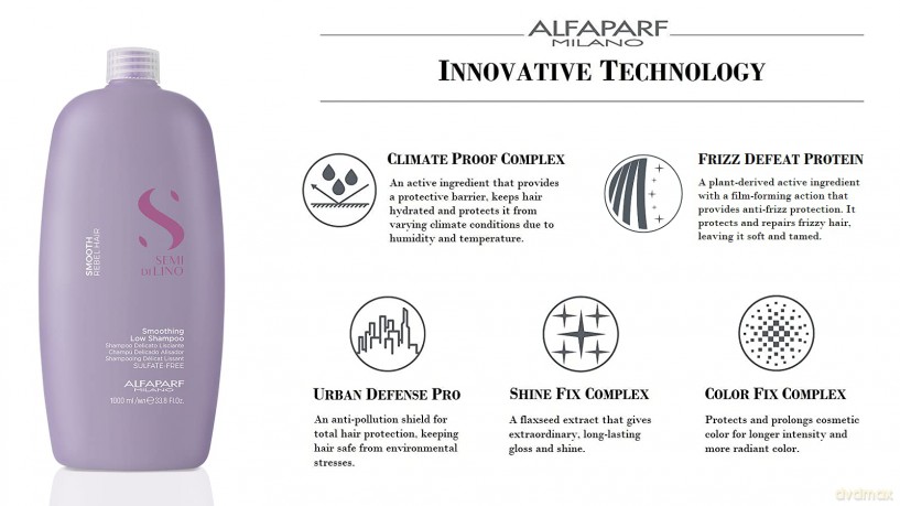 Alfaparf Milano Smoothing shampoo for unruly hair Semi Di Lino Smooth (Smoothing Low Shampoo) - Volume: 1000 ml dla kobiety