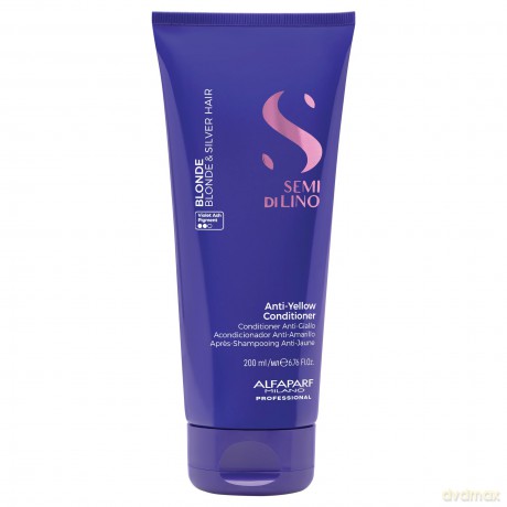 Alfaparf Milano Conditioner neutralizing yellow tones Semi Di Lino Blonde (Anti-Yellow Conditioner) - Volume: 200 ml dla kobiety