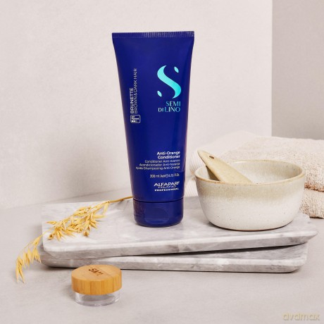 Alfaparf Milano Anti-Orange Conditioner Semi Di Lino Brunette (Anti-Orange Conditioner) - Volume: 200 ml dla kobiety