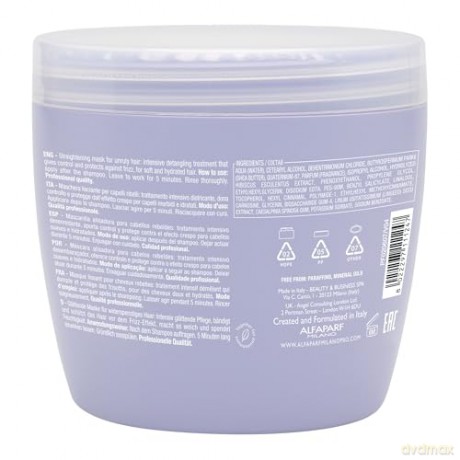 Alfaparf Milano Smoothing hair mask Semi Di Lino Smooth (Smoothing Mask) - Volume: 500 ml dla kobiety