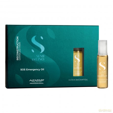 Alfaparf Milano Reconstruction oil for damaged hair Semi Di Lino Reconstruction (SOS Emergency Oil) 6 x 13 ml dla kobiety