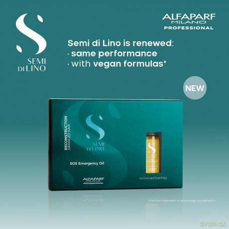 Alfaparf Milano Reconstruction oil for damaged hair Semi Di Lino Reconstruction (SOS Emergency Oil) 6 x 13 ml dla kobiety