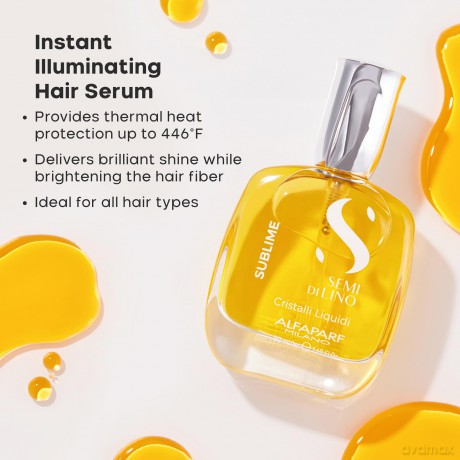 Alfaparf Milano Brightening hair serum Semi Di Lino Sublime (Cristalli Liquidi) - Volume: 15 ml dla kobiety