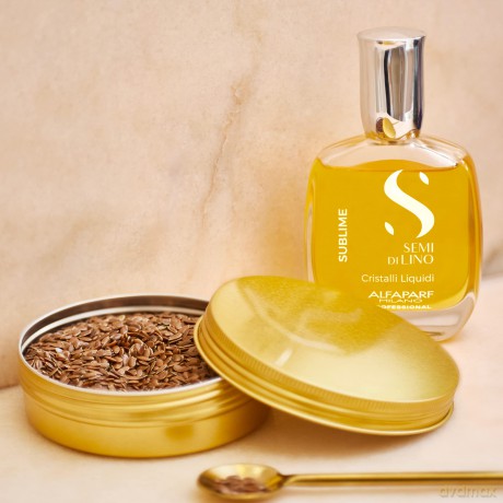 Alfaparf Milano Brightening hair serum Semi Di Lino Sublime (Cristalli Liquidi) - Volume: 15 ml dla kobiety