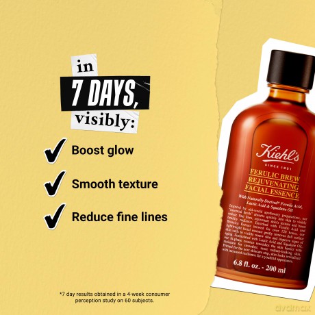Kiehl´s Rejuvenating Facial Essence Ferulic Brew (Rejuvenating Facial Essence) - Volume: 200 ml dla kobiety