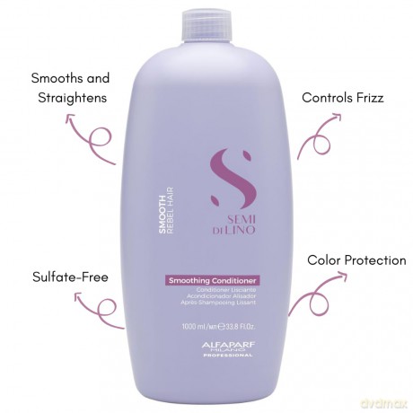 Alfaparf Milano Smoothing conditioner for unruly hair Semi Di Lino Smooth (Smoothing Conditioner) - Volume: 1000 ml dla kobiety
