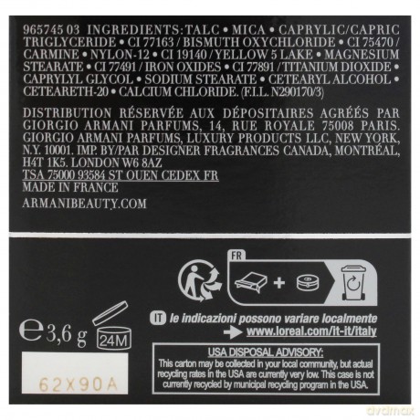Giorgio Armani Powder blush Luminous Silk (Glow Blush) 3.6 g - Shade: 40 dla kobiety