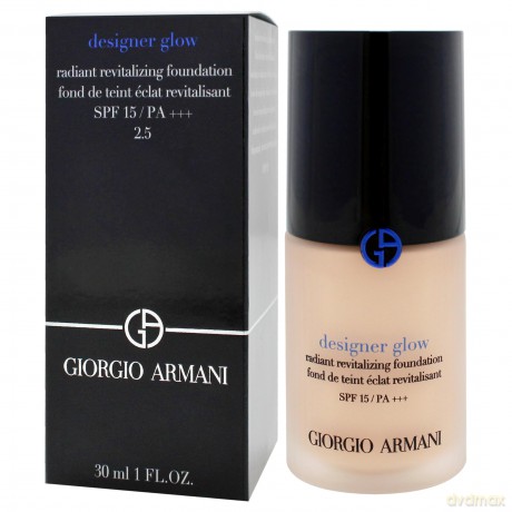 Giorgio Armani Brightening liquid make-up SPF 15 Designer Glow (Radiant Revitalizing Foundation) 30 ml - Shade: 2.5 dla kobiety