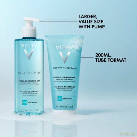Vichy Pureté Thermale refreshing cleansing gel (Fresh Cleansing Gel) - Volume: 400 ml dla kobiety