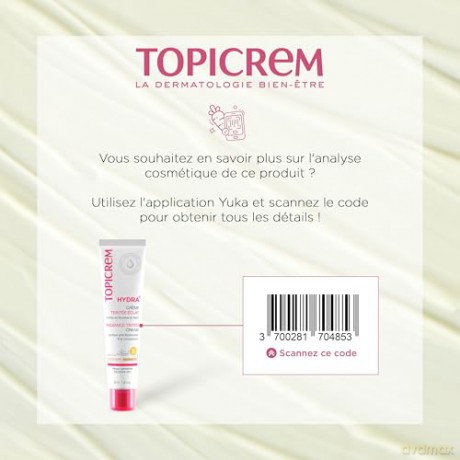 Topicrem Toning skin cream SPF 50 Hydra+ (Radiance Tinted Cream) 40 ml - Shade: Medium dla kobiety
