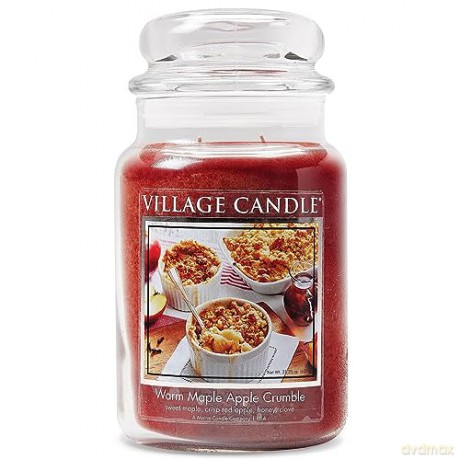 Village Candle Scented candle in a glass Warm Maple Apple Crumble 602 g unisex