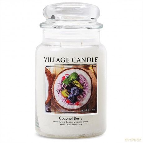 Village Candle Scented candle in glass Coconut and forest fruits (Coconut Berry) 602 g unisex