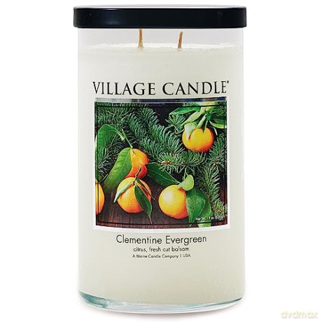 Village Candle Scented candle in glass Mandarin and needle (Clementine Evergreen) 538 g unisex