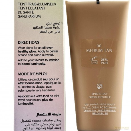 Huda Beauty Brightening make-up Glowish Multidew (Skin Tint Foundation) 40 ml - Shade: 06 Medium Tan dla kobiety