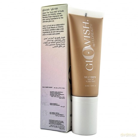 Huda Beauty Brightening make-up Glowish Multidew (Skin Tint Foundation) 40 ml - Shade: 06 Medium Tan dla kobiety