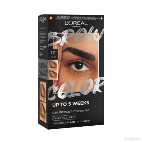 L´Oréal Paris Semi-Permanent Eyebrow Tint Brow Color - Shade: 1.0 Black dla kobiety