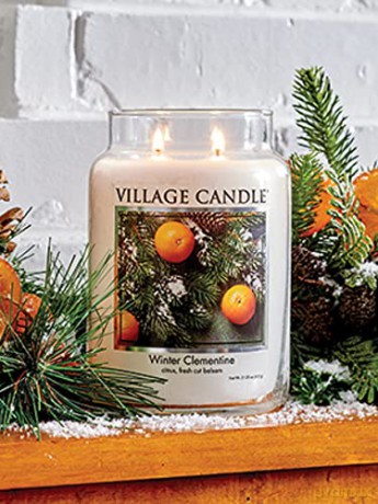 Village Candle Scented candle in glass Winter Clementine 390 g unisex