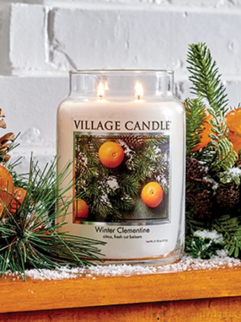 Village Candle Scented candle in glass Winter Clementine 602 g unisex