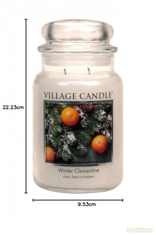 Village Candle Scented candle in glass Winter Clementine 602 g unisex