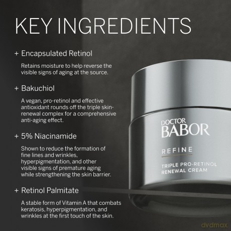 Babor Renewing skin cream Refine (Triple Pro-Retinol Renewal Cream) 50 ml dla kobiety