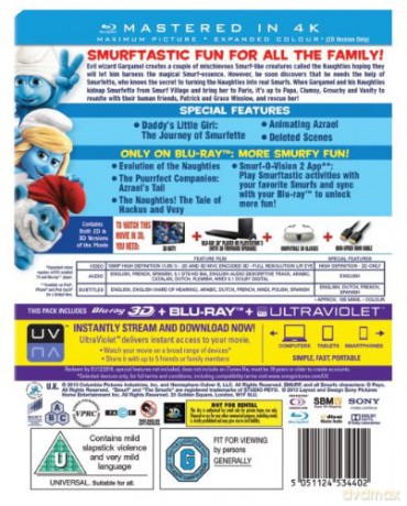 Smerfy 2 [Blu-ray 3D]+[Blu-Ray]