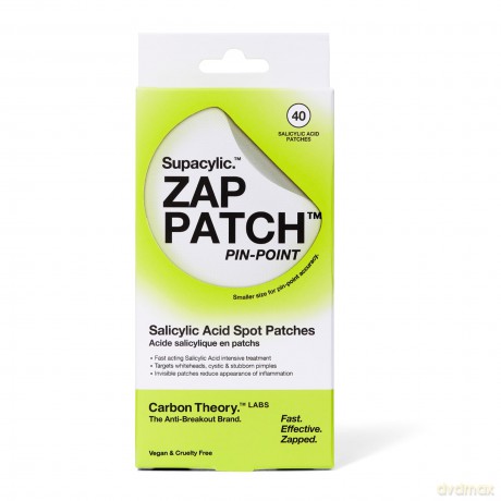 Carbon Theory Supacylic Acne Patches. Zap Patch Pin-Point (Salicylic Acid Spot Patches) 40 pcs dla kobiety