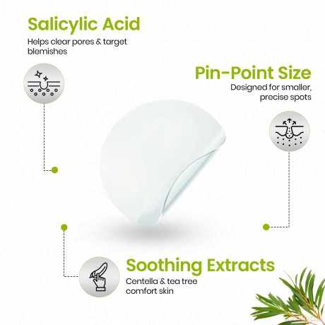 Carbon Theory Supacylic Acne Patches. Zap Patch Pin-Point (Salicylic Acid Spot Patches) 40 pcs dla kobiety