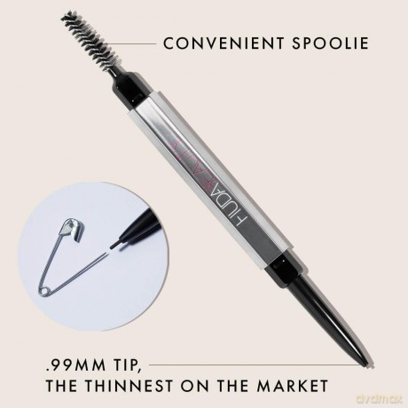 Huda Beauty Microshade eyebrow pencil (Brow Pencil) 0.02 g - Shade: Soft Black dla kobiety
