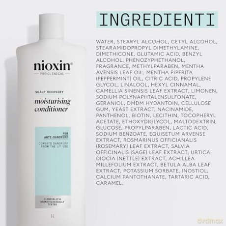 Nioxin Anti-dandruff moisturizing conditioner (Moisturizing Conditioner) 1000 ml unisex