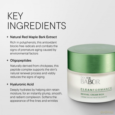 Babor Nourishing skin cream Cleanformance (Revival Cream Rich) 50 ml dla kobiety