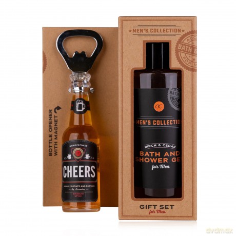 Accentra Men`s Collection body care set with opener dla mężczyzny