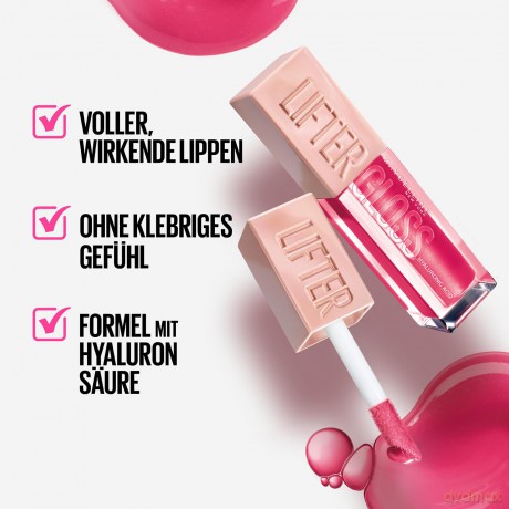 Maybelline Moisturizing lip gloss (Lifter Gloss) 5.4 ml - Shade: 25 Taffy dla kobiety