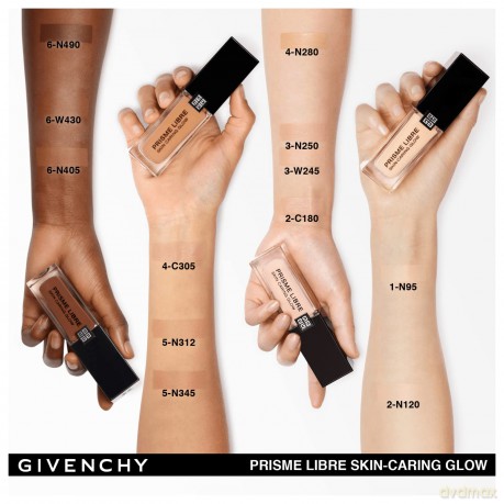 Givenchy Hydrating make-up Prisme Libre Skin- Caring Glow (Foundation) 30 ml - Shade: 06-N480 dla kobiety