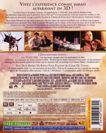 Titanic 3D [2xBlu-ray 3D]+[2xBlu-Ray]