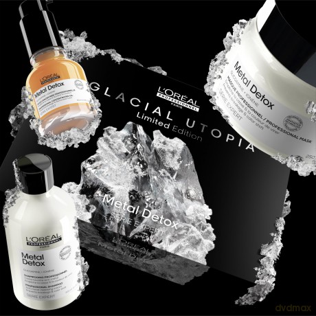 L´Oréal Professionnel Metal Detox Trio care gift set for colored and damaged hair dla kobiety