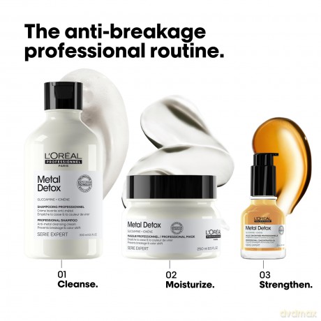 L´Oréal Professionnel Metal Detox Trio care gift set for colored and damaged hair dla kobiety