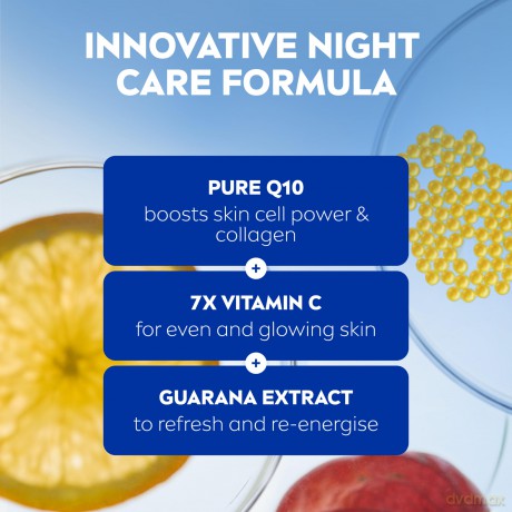 Nivea Energizing night cream against wrinkles Q10 Energy (Cream) 50 ml dla kobiety