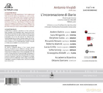 Ottavio Dantone: Vivaldi L'incoronazione Di Dario [3CD]